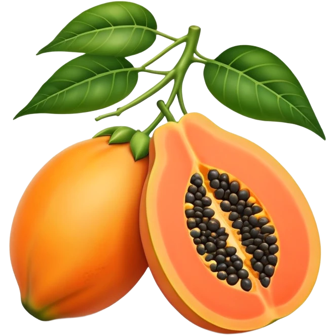 Papaya emoji