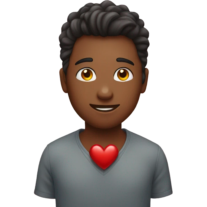 Heart with a person in love emoji
