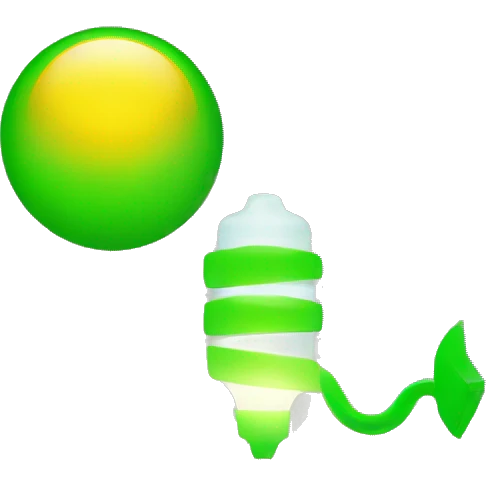 generame un emoji sencillo de energia solar fotovoltaica color verde tipo icono emoji