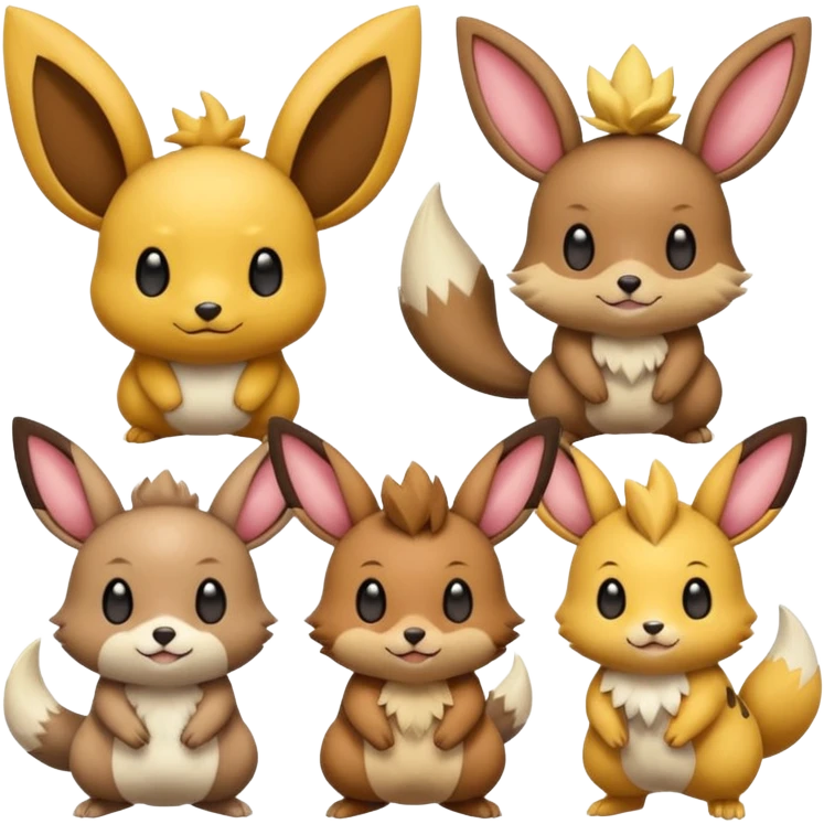 Zeraora-Eevee-Minccino-Dedenne-Buneary-fusion emoji