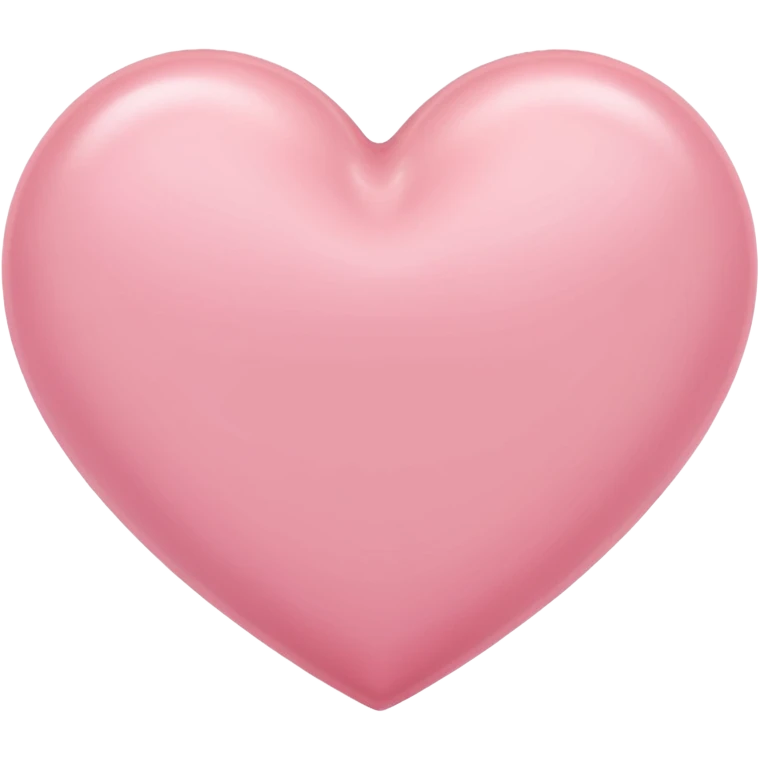 Soft pink heart emoji