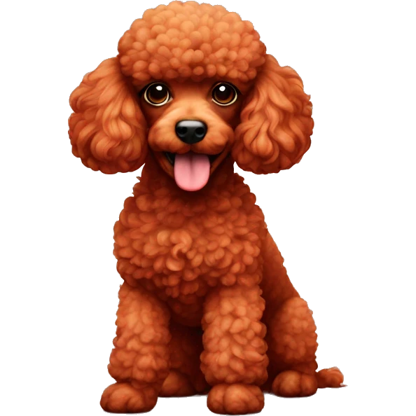 red poodle small emoji
