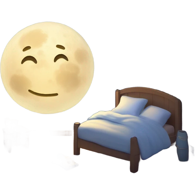 Goodnight moon emoji