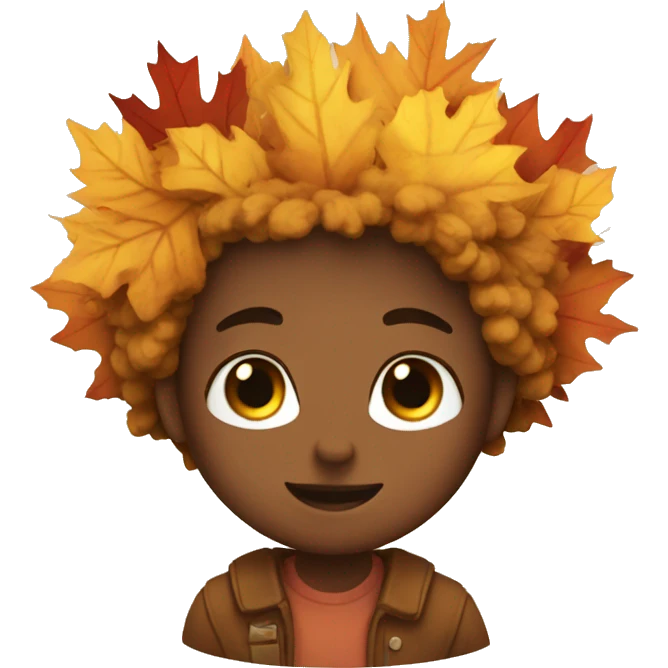 Autumn heart emoji