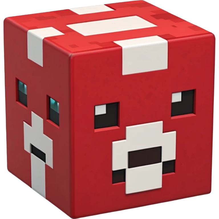 generate minecraft box in red emoji