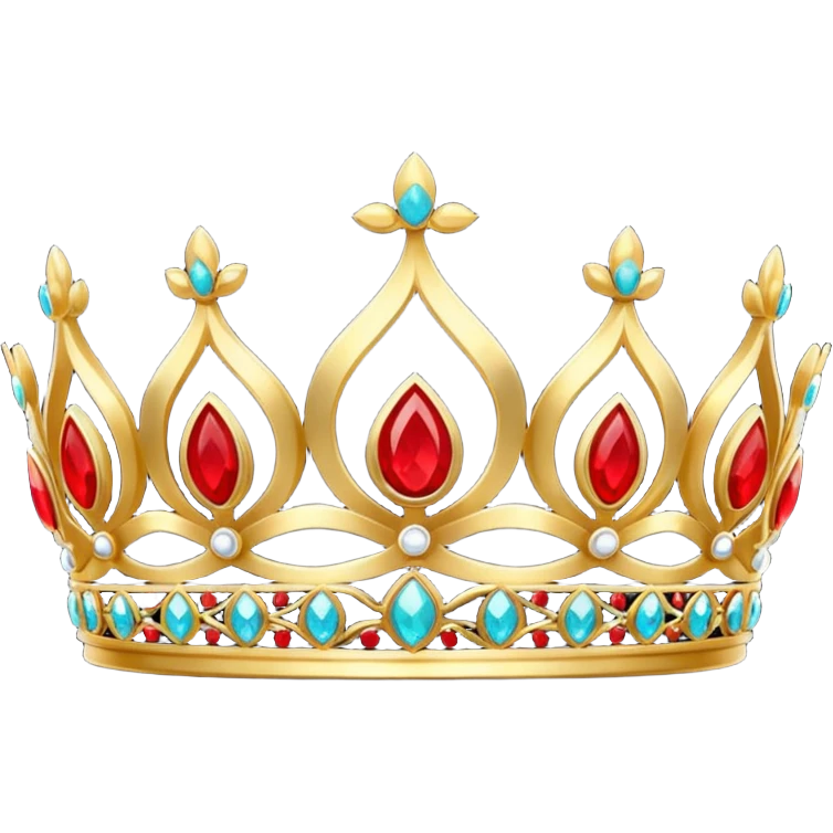 Red gold tiara emoji