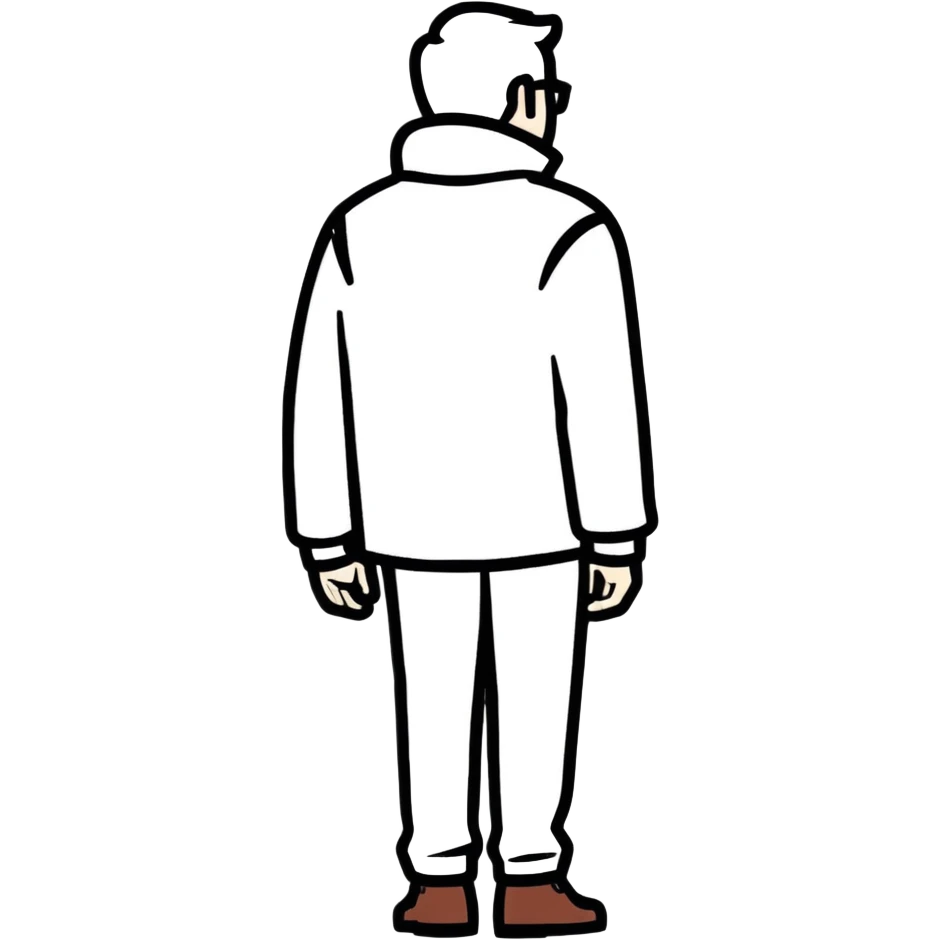Person facing away emoji