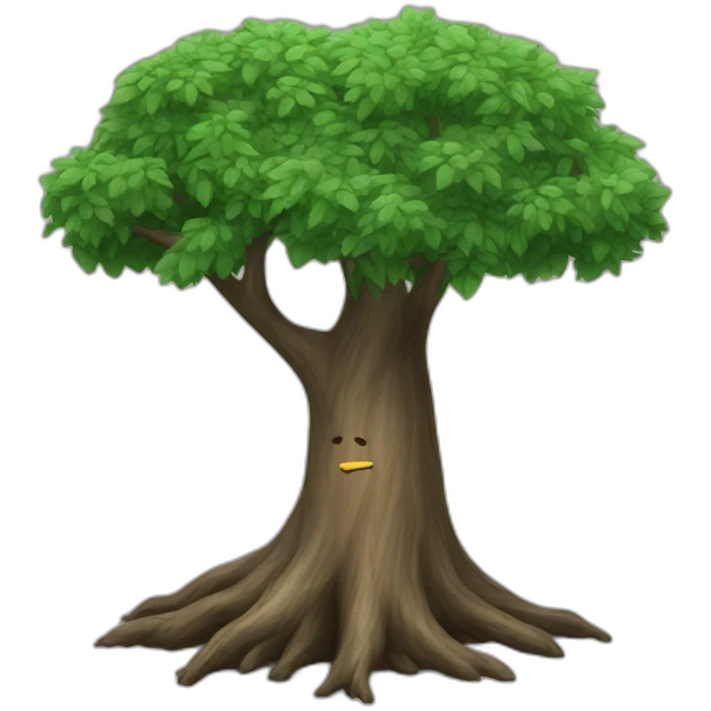 Tree where L+S is written emoji