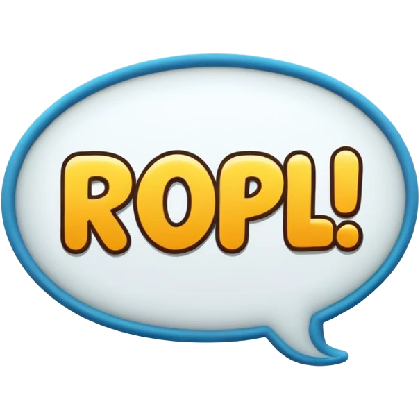 ROFL text bubble emoji