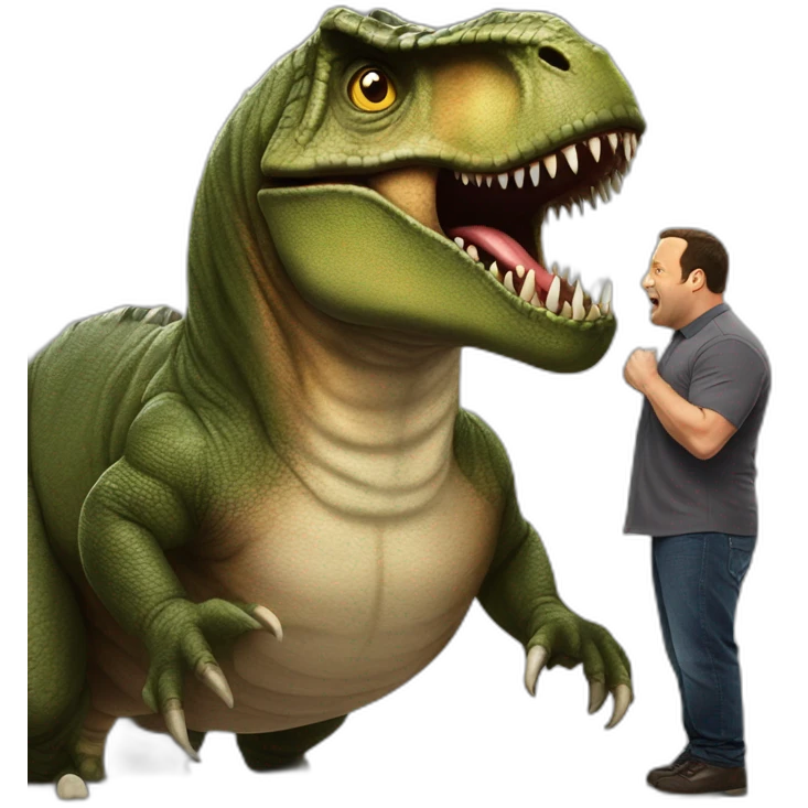 Kevin James Vs T-rex emoji