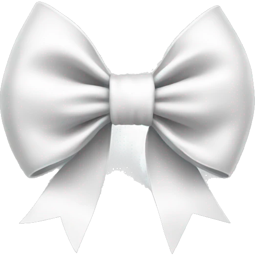 white bow emoji