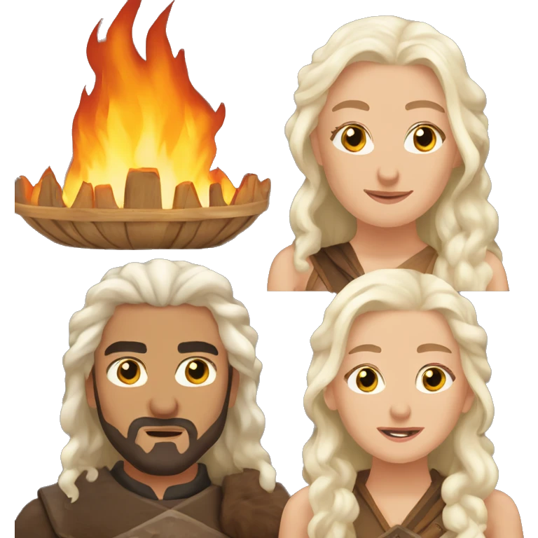 Khalessi fire and ic emoji