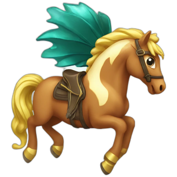 Flash sur hippocampe emoji