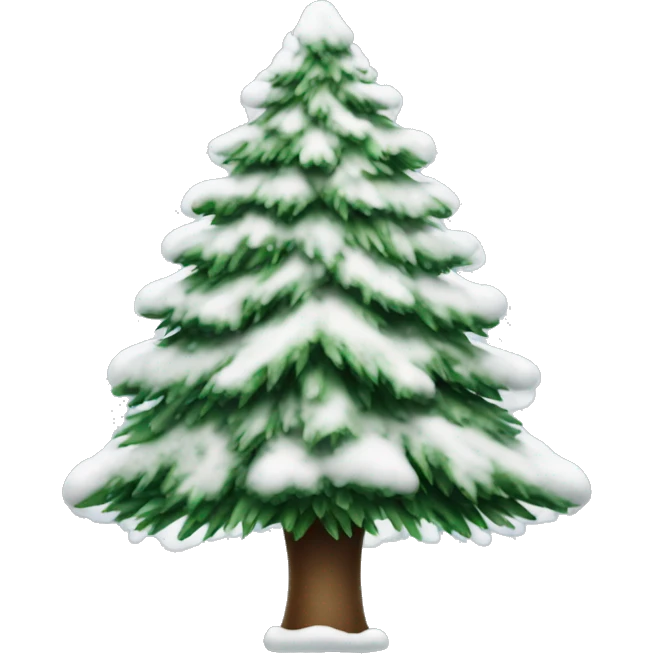 Christmas tree with snow  emoji