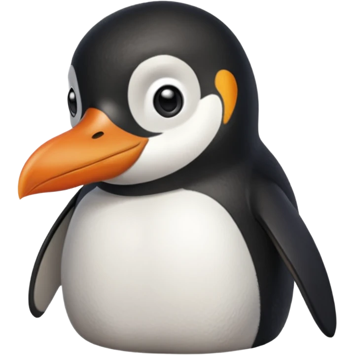 bombastic side eyeing penguin suspicious looking side ways eyes looking forward  emoji