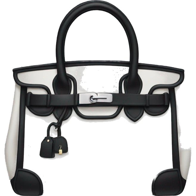 Black birkin bag emoji