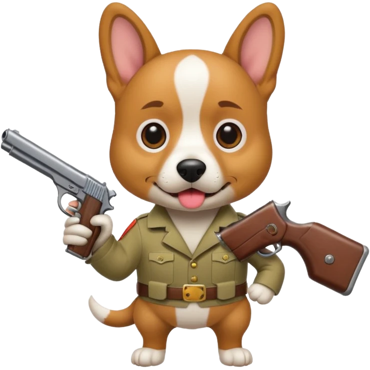 dog gun emoji