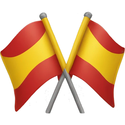 Drapeau rouge et jaune  emoji