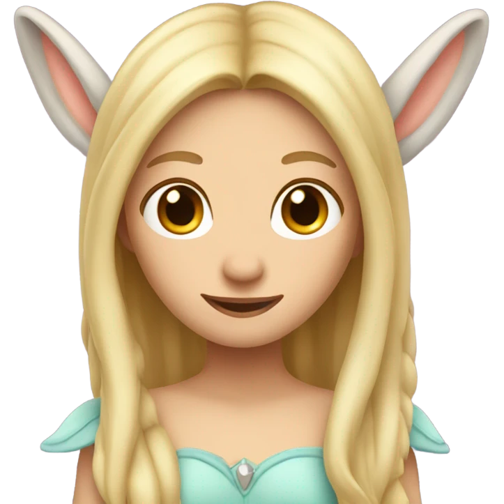 donkey fairy with blonde hair  emoji