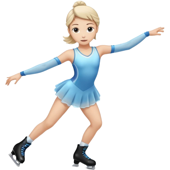 figure skating on ice
 emoji