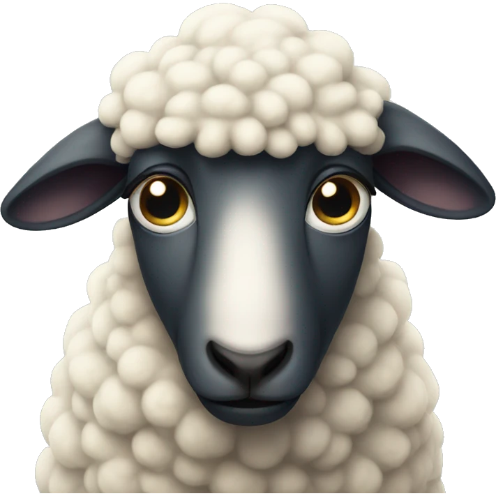 Sad sheep emoji