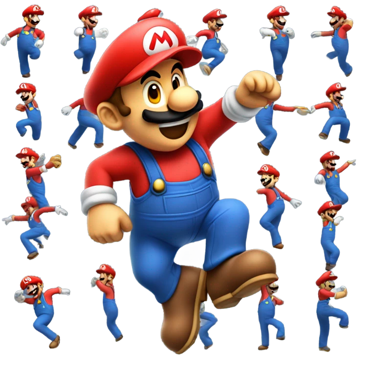 Mario dancing emoji