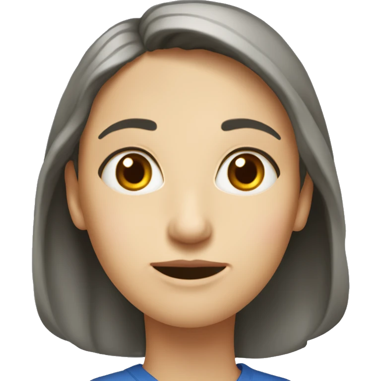 девушка с русыми волосами болеет emoji