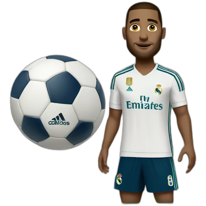 Full body of Bellingham with Real Madrid emoji