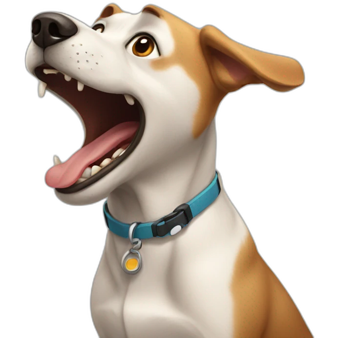 Dog barking emoji