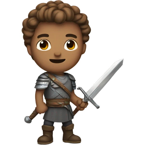 Steve with sword emoji