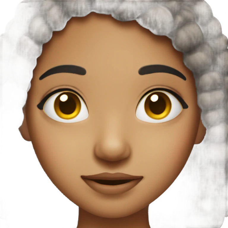 A hyperpigmentation girl emoji