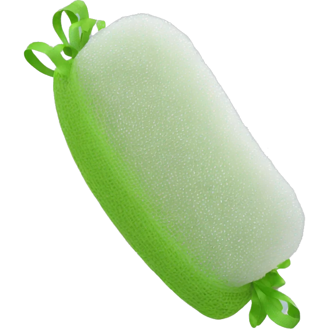 Synthetic mesh loofah emoji