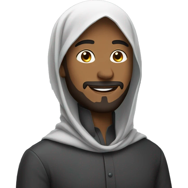 Gay man wearing hijab emoji