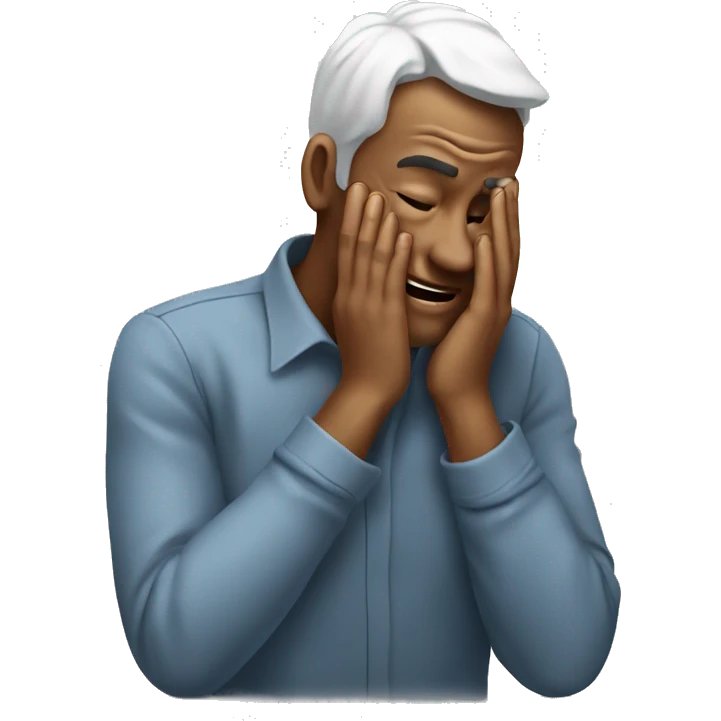 Lauging facepalm emoji