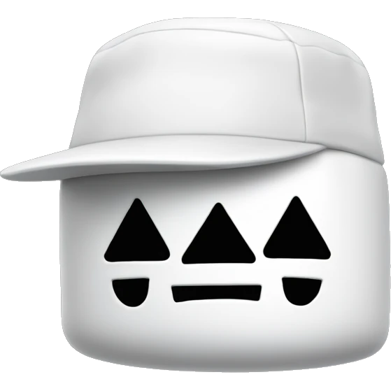 marshmello with a cap emoji