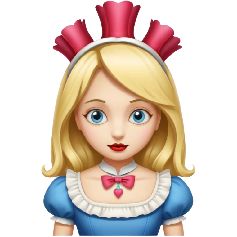 Alice in wonderland off with her head emoji