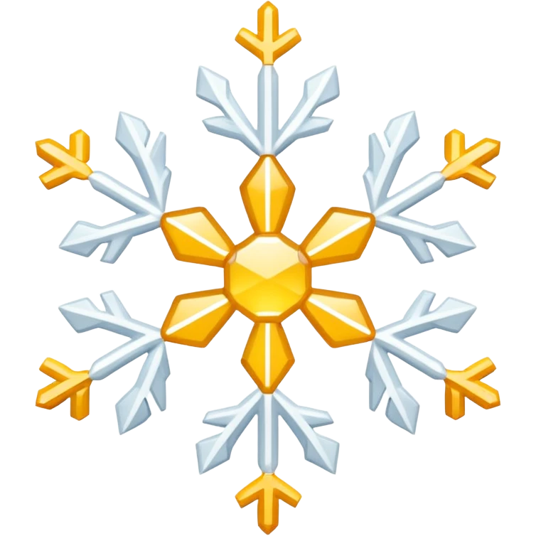💛🤍❄️ emoji