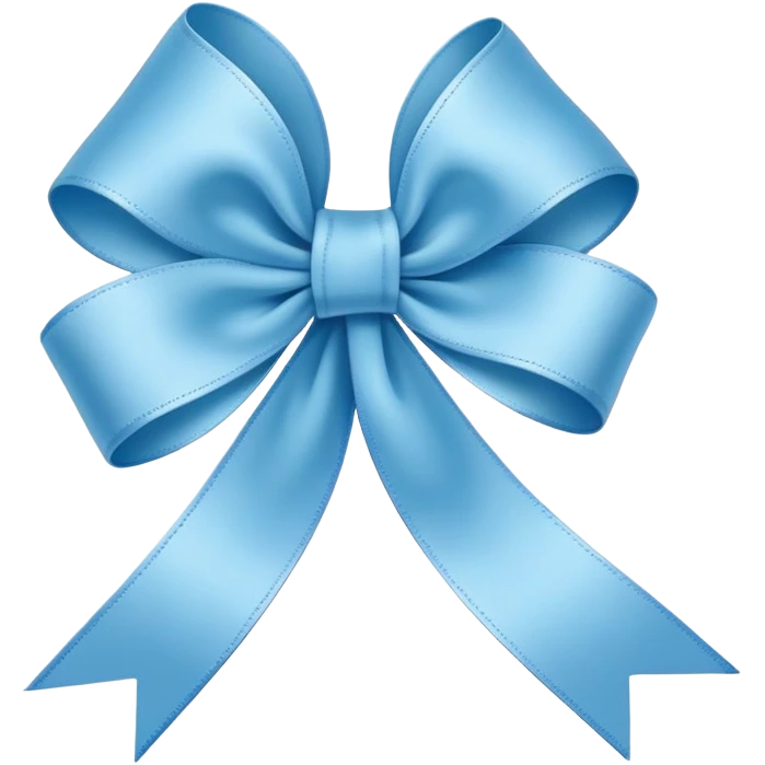 baby blue ribbon emoji