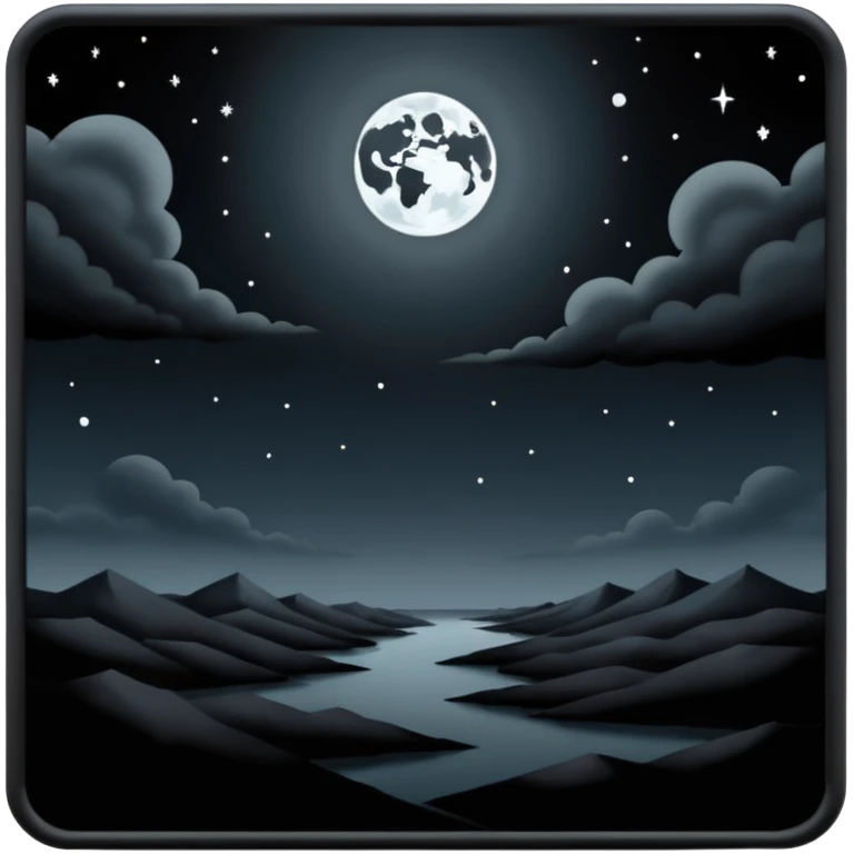 dark and eerie scene, the entire world covered in darkness. The sky is deep black with no stars or light, no moon, no glow just total void and silence. The atmosphere feels ominous and unsettling, as if darkness has swallowed everything. No characters, no visible light sources emoji