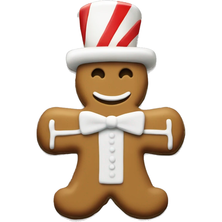 The monopoly man as a gingerbread cookie  emoji