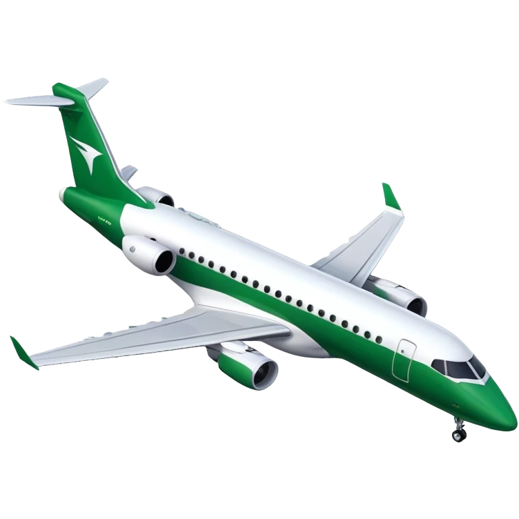 Embraer E-Jet - Embraer (Model Year: 2021) (Iconic colour: Green with white) emoji