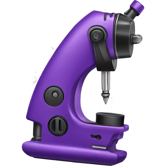 Purple wireless tattoo machine emoji