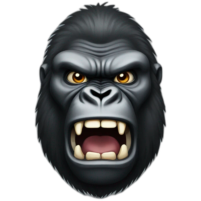 gorilla anger emoji