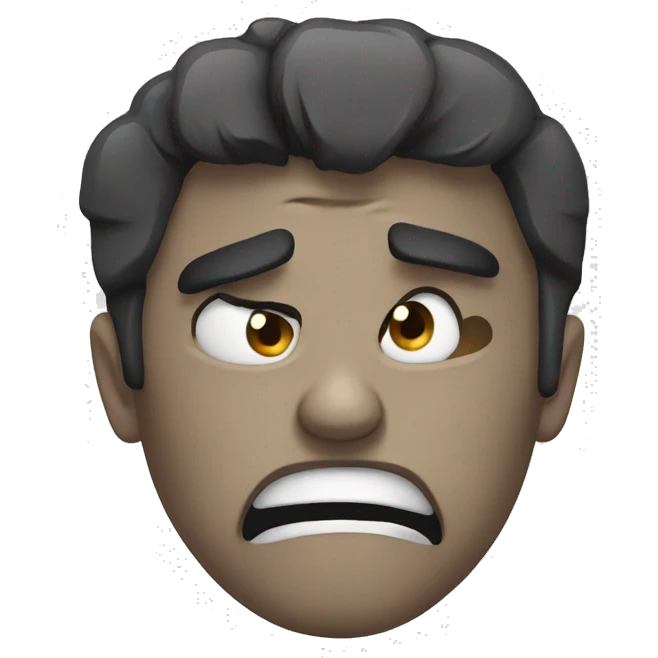 Angry and crying  emoji