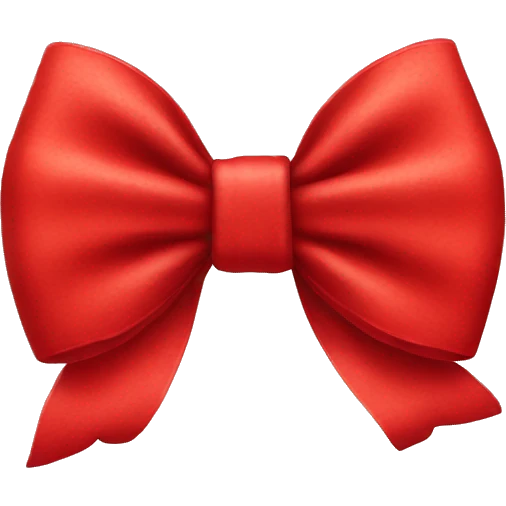 Red bow emoji