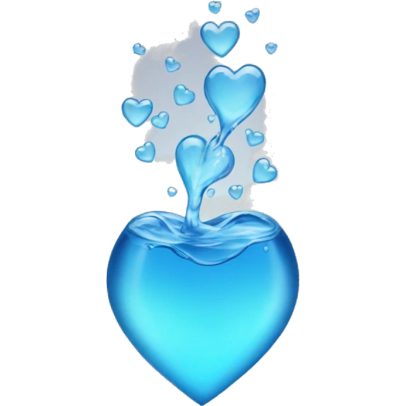 Water Heart emoji