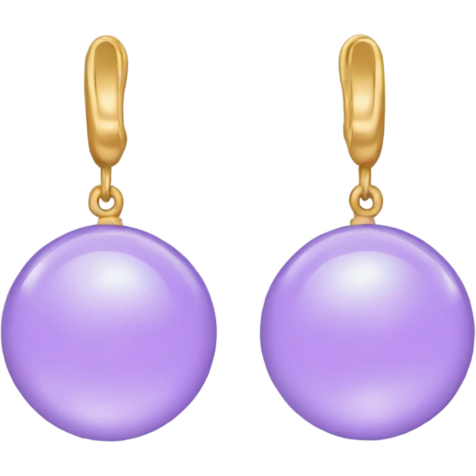 light purple earring emoji
