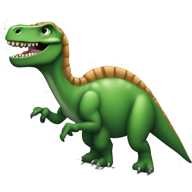 Dinosaur typing emoji