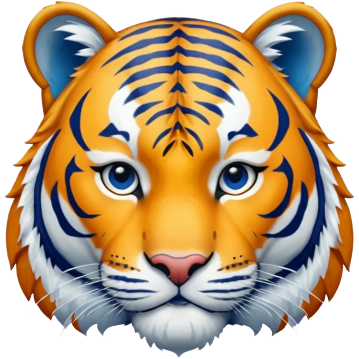 tiger blue color emoji