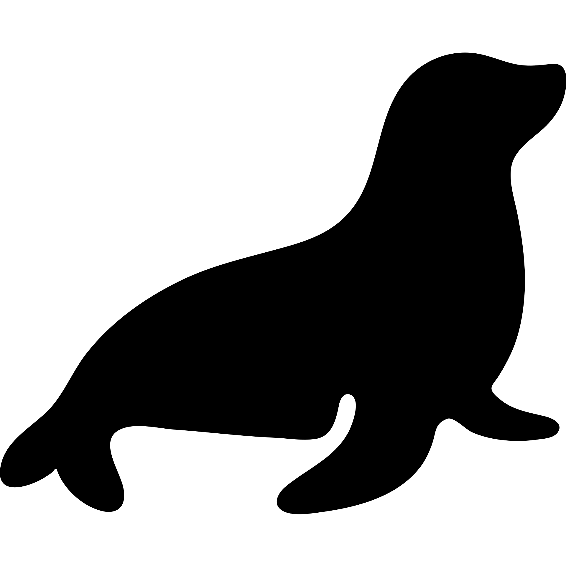 solid filled seal icon emoji